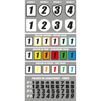 Números de carrera 1/10