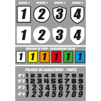 Numéros de courses 1/5