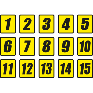 Numéros de courses 1/5
