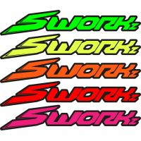 Gepersonaliseerde FLUO-sponsorstickers (A5)