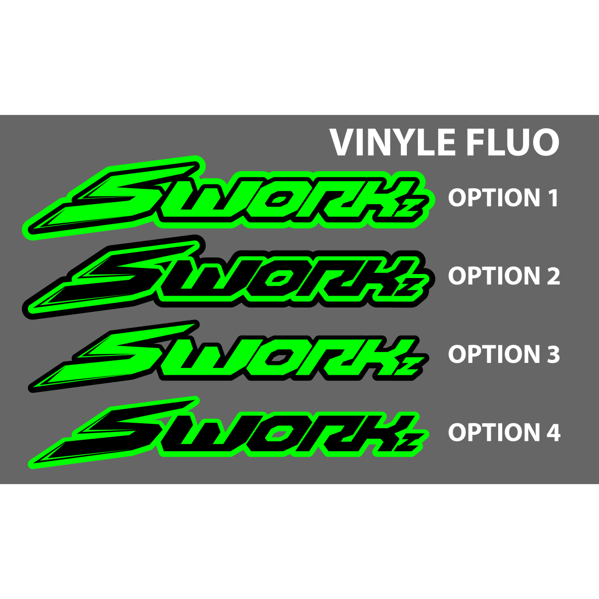 Pegatinas personalizadas de patrocinadores FLUO (A5)