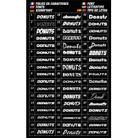 Stickers de noms personnalisés Quadri (A4)