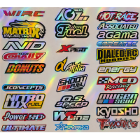 Stickers Sponsors personnalisés Holographique (A4)