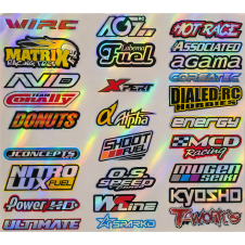Stickers Sponsors personnalisés Holographique (A5)