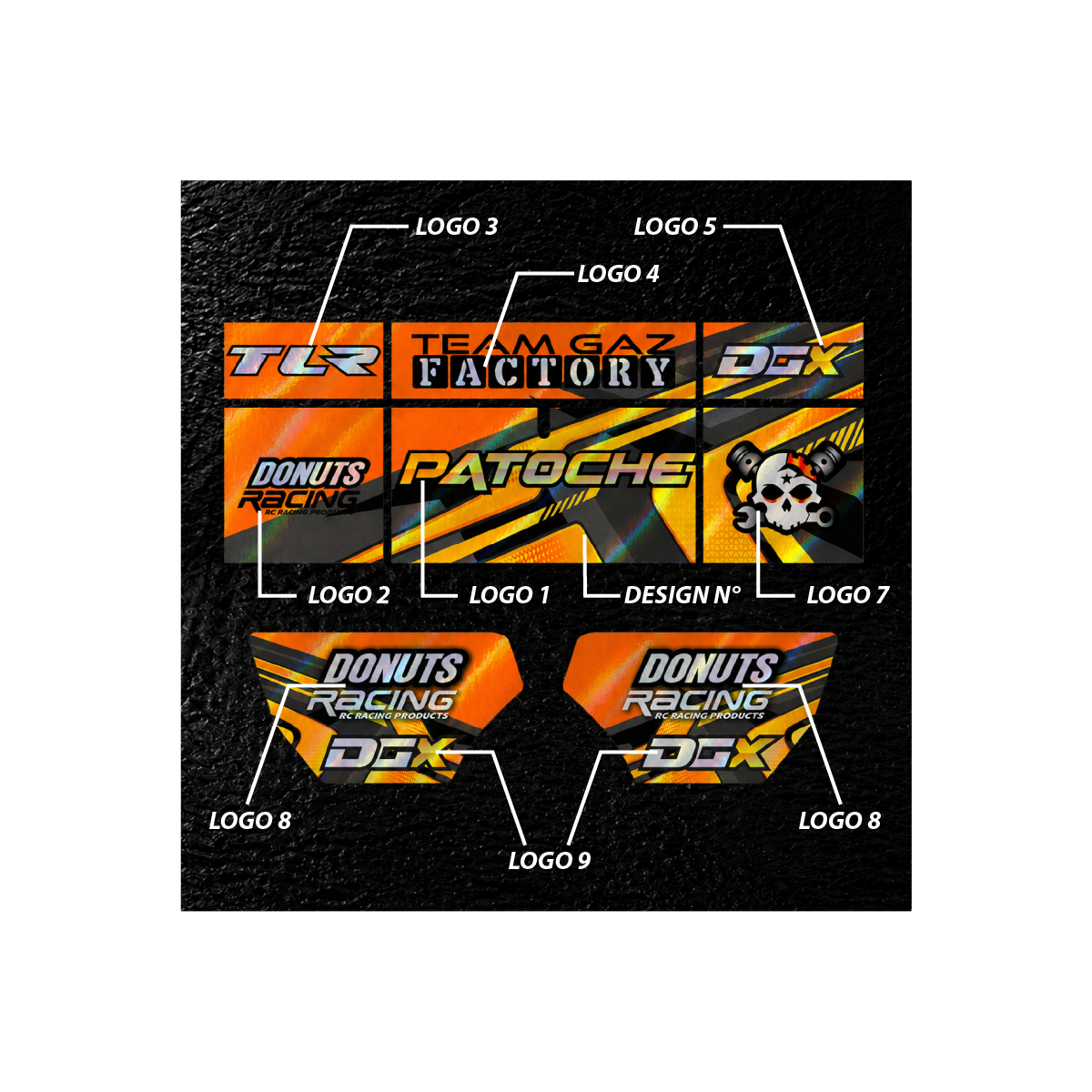 Capas personalizadas para ailerons (2) - HOLOGRÁFICO