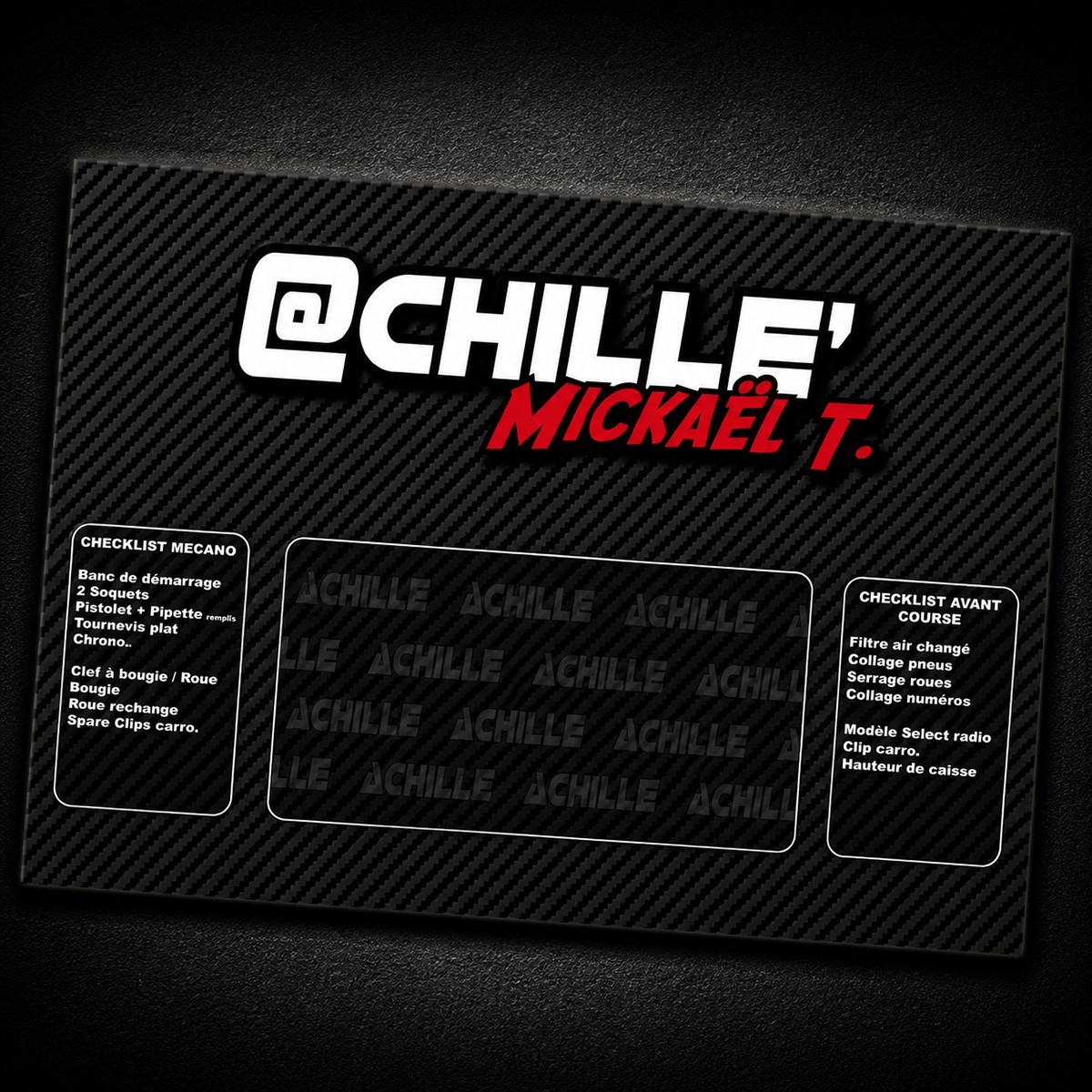 Placa de ajuste personalizada 1/8 - 590x430mm