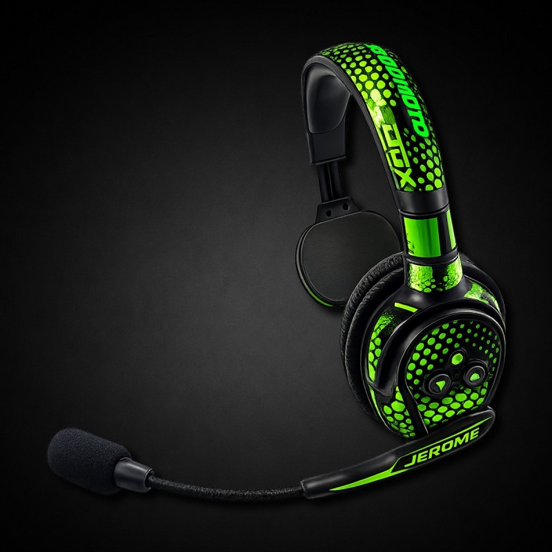 Skin casque de communication - Fluo