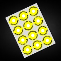Personaliseerbare velgstickers (12 stuks)