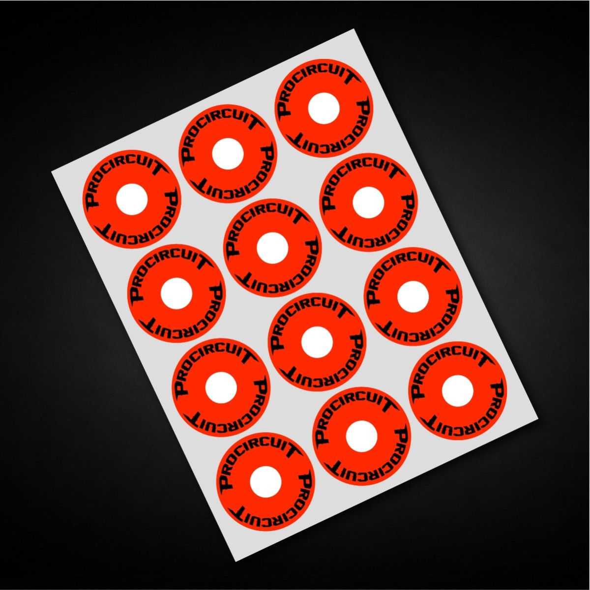 Personaliseerbare velgstickers (12 stuks)