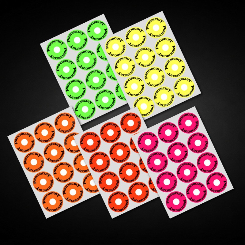 Personaliseerbare velgstickers (12 stuks)