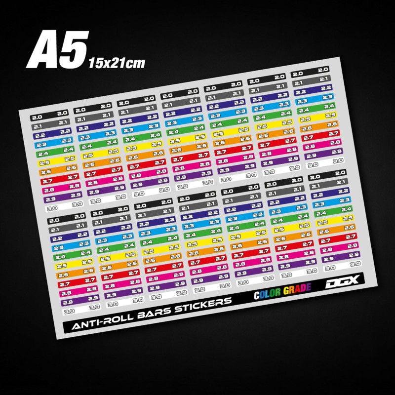 Aufkleber für Stabilisatoren (14 Sets)