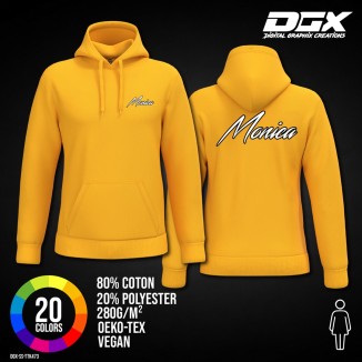Camisola com capuz para mulher personalizável